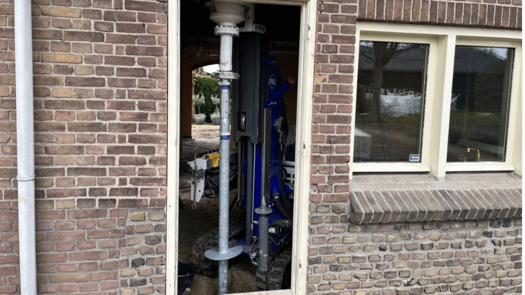 Fundering herstel oude woning